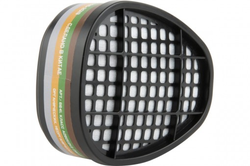 Фильтр 6641 JETA SAFETY для защиты от аммиака, органических, неорганических и кислых газов A2B2E2K2,герметично упак.по 2 шт, цена за 1 шт.