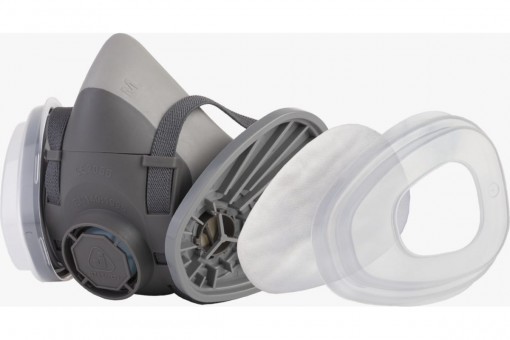 Комплект JETA SAFETY полумаска, адаптеры фильтров 6101, предфильтры P2, держатели DUST KIT 5500P