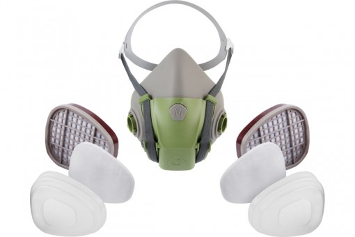 Полумаска JETA SAFETY 8500 из силикона с быстрым сбросом