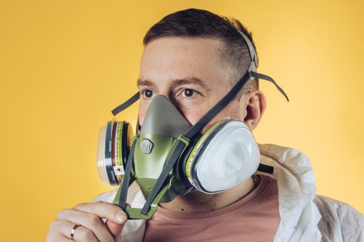 Полумаска JETA SAFETY 8500 из силикона с быстрым сбросом