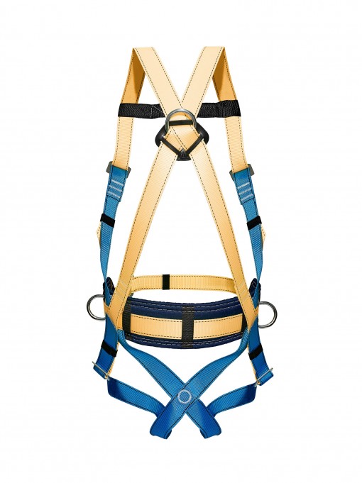 Привязь страховочная УСП-2Ж с наплечными и набедренными лямками с 3 точками крепления