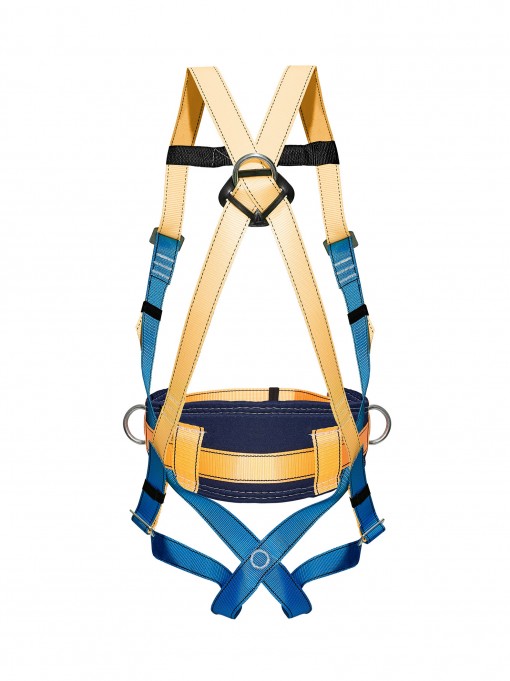 Привязь страховочная УСП-2Ж УК с наплечными и набедренными лямками с 3 точками крепления