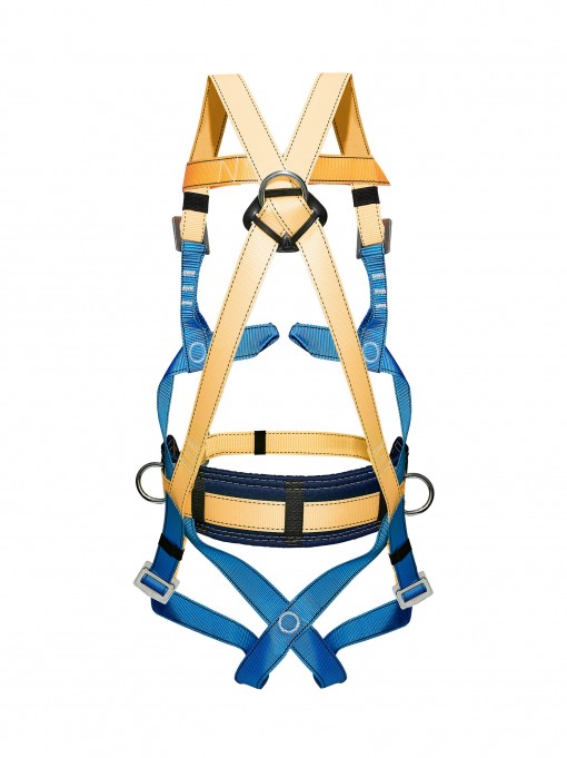 Привязь страховочная УСП-2Ж4 с наплечными и набедренными лямками с 4 точками крепления