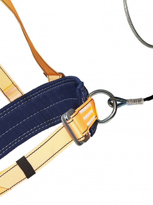 Удерживающая система УС-2БД с наплечными лямками  строп трос