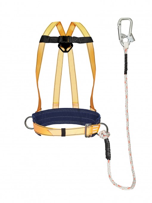 Удерживающая система УС-2ВД с наплечными лямками  строп  канат