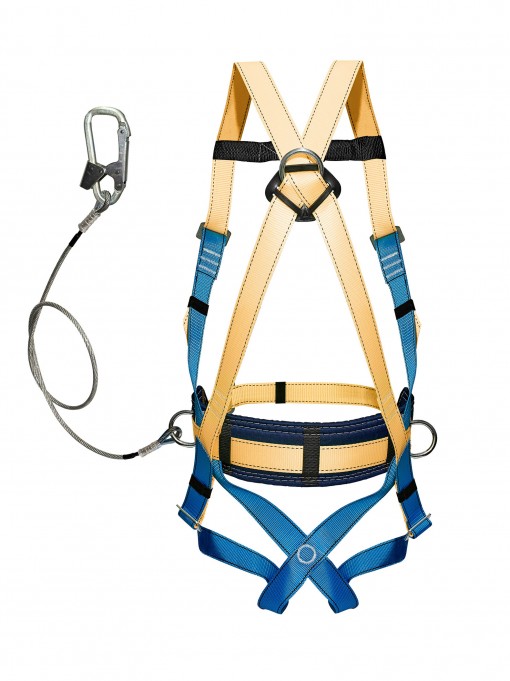 Удерживающая система УС-2БЖ  с наплечными и набедренными лямками строп трос