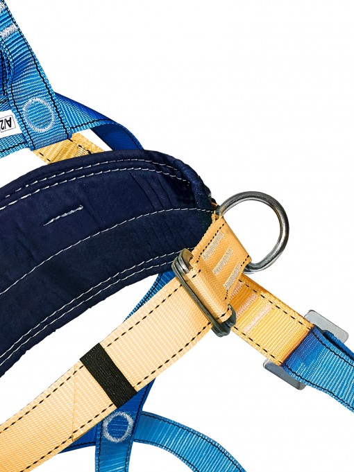 Удерживающая страховочная система УС-2аГЖ с наплечными и набедренными лямками с 3 точками крепления строп цепь с амортизатором