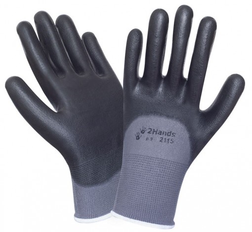 Перчатки нейлоновые с полиуретановым покрытием 2Hands Air 2115 (Ту Хэндс Эйр)