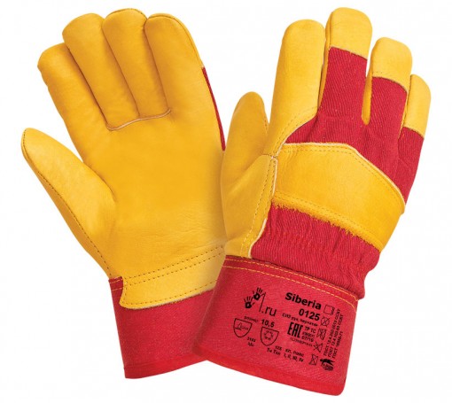 Перчатки кожаные комбинированные утепленные 2Hands 0125