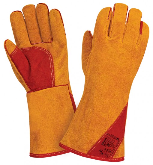 Краги спилковые пятипалые утепленные Siberia T9-11-ru