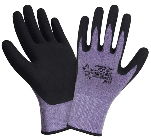 Перчатки нейлоновые с нитрильным покрытием 2Hands Air 2705 (Ту Хэндс Эйр 2705)