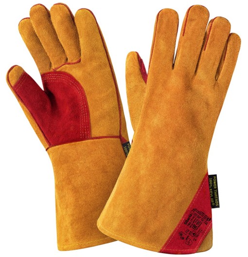 Краги спилковые пятипалые Siberia T92-11-ru с широкой манжетой