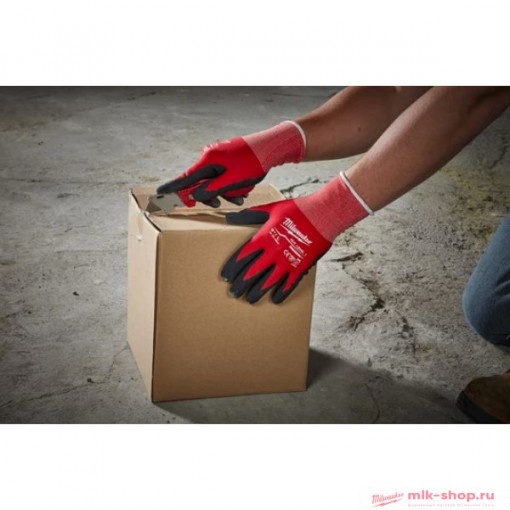 Перчатки с нитрильным покрытием MILWAUKEE WINTER CUT LEVEL уровень 1/A утепленные