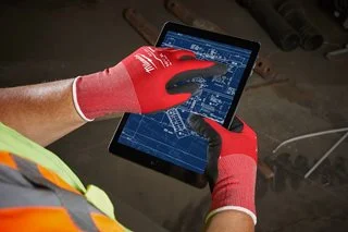 Перчатки с нитрильным покрытием MILWAUKEE CUT LEVEL уровень 1/A