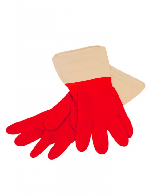 Перчатки хозяйственные латексные сверхпрочные Биколор