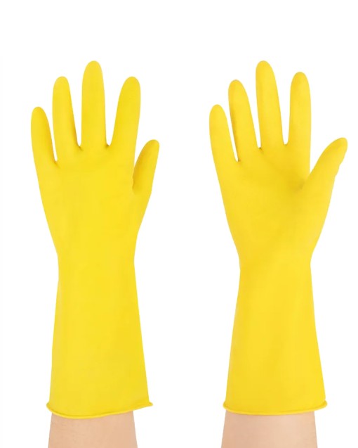 Перчатки хозяйственные латексные для деликатной уборки