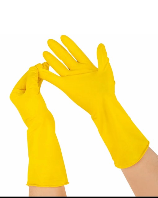 Перчатки хозяйственные латексные для деликатной уборки