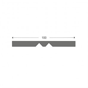 Профиль защитный самоклеющийся сигнальный тип W2 100 см