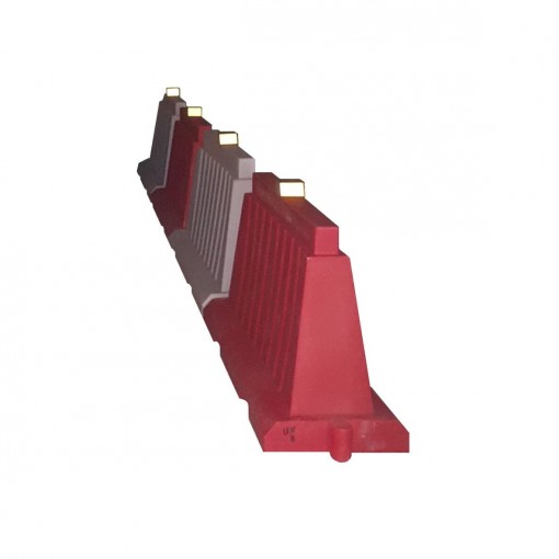 Катафот дорожный горизонтальный самоклеящий красно-белый